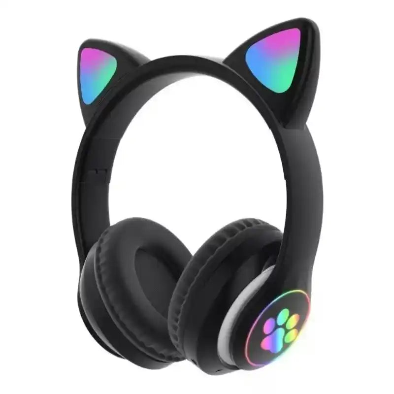 Cat Ear - Fone de ouvido Infantil Bluetooth orelhinha de gato - preto