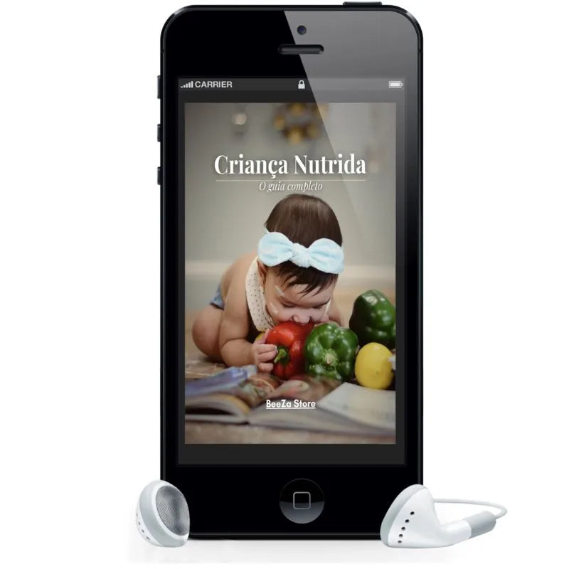 ebook criança nutrida smartphone 