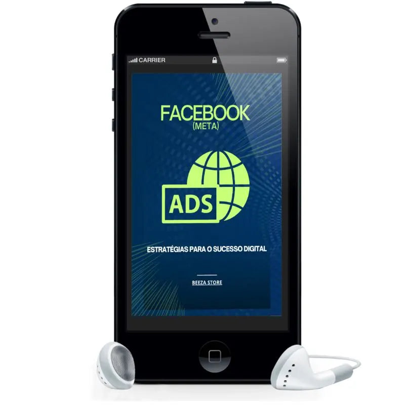 ebook facebook ads  smatphone com fone de ouvido 