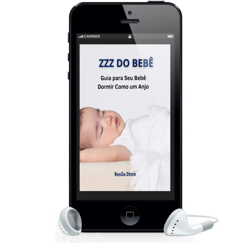 ebook zzz do bebê smartphone com fone de ouvido 